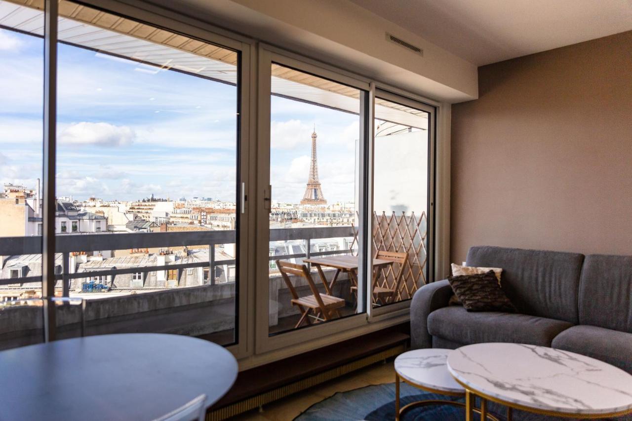 Appartement Vue Tour Eiffel Paris Eksteriør billede